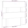 Cabecero de cama madera maciza de pino gris 93,5x3x81 cm de vidaXL, Cabeceros y pies de cama - Ref: Foro24-819052, Precio: 20...