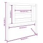 Cabecero de cama madera maciza de pino negro 96x4x100 cm de vidaXL, Cabeceros y pies de cama - Ref: Foro24-818804, Precio: 28...