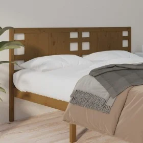 Cabecero madera maciza de pino marrón miel 186x4x100 cm de vidaXL, Cabeceros y pies de cama - Ref: Foro24-818788, Precio: 74,...