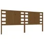 Solid honey brown pine wood headboard 186x4x100 cm by vidaXL, Headboards and footboards - Ref: Foro24-818788, Price: 74,05 €,...