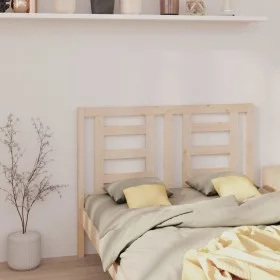 Cabecero de cama madera maciza de pino 146x4x100 cm de vidaXL, Cabeceros y pies de cama - Ref: Foro24-818820, Precio: 35,80 €...