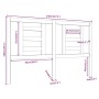 Cabecero de cama madera maciza de pino 146x4x100 cm de vidaXL, Cabeceros y pies de cama - Ref: Foro24-818820, Precio: 36,19 €...