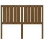 Cabecero de cama madera maciza pino marrón miel 125,5x4x100 cm de vidaXL, Cabeceros y pies de cama - Ref: Foro24-818863, Prec...