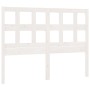 Cabecero de cama madera maciza de pino blanco 165,5x4x100 cm de vidaXL, Cabeceros y pies de cama - Ref: Foro24-818931, Precio...