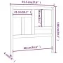 Bettkopfteil aus massivem weißem Kiefernholz, 95,5 x 4 x 100 cm von vidaXL, Kopf- und Fußteile - Ref: Foro24-818951, Preis: 2...