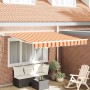 Toldo Retráctil Manual Amarillo y Naranja 300 x 250 cm en Toldos | Comprar online en Foru.es