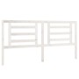 Cabecero de cama madera maciza de pino blanco 186x4x100 cm de vidaXL, Cabeceros y pies de cama - Ref: Foro24-818836, Precio: ...