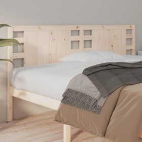 Cabecero de cama madera maciza de pino 206x4x100 cm de vidaXL, Cabeceros y pies de cama - Ref: Foro24-818790, Precio: 53,22 €...