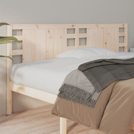 Cabecero de cama madera maciza de pino 206x4x100 cm de vidaXL, Cabeceros y pies de cama - Ref: Foro24-818790, Precio: 53,22 €...