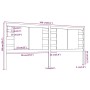 Cabecero de cama madera maciza de pino 206x4x100 cm de vidaXL, Cabeceros y pies de cama - Ref: Foro24-818790, Precio: 53,22 €...