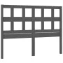 Solid gray pine wood bed headboard 155.5x4x100 cm by vidaXL, Headboards and footboards - Ref: Foro24-818927, Price: 34,57 €, ...