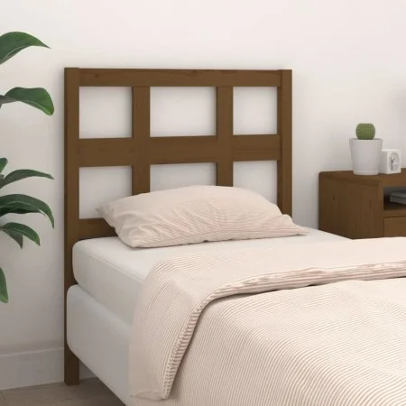 Solid pine wood bed headboard honey brown 95.5x4x100 cm by vidaXL, Headboards and footboards - Ref: Foro24-818903, Price: 23,...