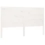 Kopfteil aus massivem weißem Kiefernholz, 146 x 4 x 100 cm von vidaXL, Kopf- und Fußteile - Ref: Foro24-818721, Preis: 117,66...
