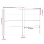 Cabecero madera maciza de pino blanco 146x4x100 cm de vidaXL, Cabeceros y pies de cama - Ref: Foro24-818721, Precio: 119,86 €...