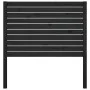 Bettkopfteil aus massivem schwarzem Kiefernholz, 96 x 4 x 100 cm von vidaXL, Kopf- und Fußteile - Ref: Foro24-819004, Preis: ...