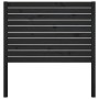 Cabecero de cama madera maciza de pino negro 96x4x100 cm de vidaXL, Cabeceros y pies de cama - Ref: Foro24-819004, Precio: 36...