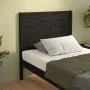 Bettkopfteil aus massivem schwarzem Kiefernholz, 96 x 4 x 100 cm von vidaXL, Kopf- und Fußteile - Ref: Foro24-819004, Preis: ...