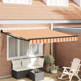 Toldo Retráctil Amarillo y Naranja 300 x 250 cm en Toldos | Comprar online en Foru.es