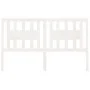Cabecero madera maciza de pino blanco 166x4x100 cm de vidaXL, Cabeceros y pies de cama - Ref: Foro24-818681, Precio: 53,86 €,...
