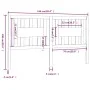 Cabecero madera maciza de pino blanco 166x4x100 cm de vidaXL, Cabeceros y pies de cama - Ref: Foro24-818681, Precio: 53,86 €,...