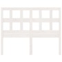 Cabecero de cama madera maciza de pino blanco 125,5x4x100 cm de vidaXL, Cabeceros y pies de cama - Ref: Foro24-818911, Precio...
