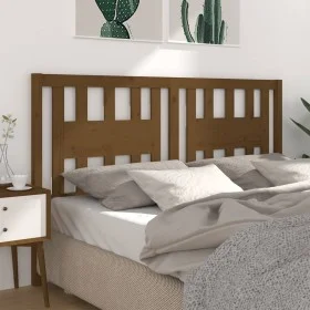 Solid honey brown pine wood headboard 156x4x100 cm by vidaXL, Headboards and footboards - Ref: Foro24-818678, Price: 35,54 €,...