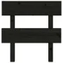 Cabecero de cama madera maciza de pino negro 78,5x3x81 cm de vidaXL, Cabeceros y pies de cama - Ref: Foro24-819049, Precio: 1...