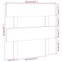 Cabecero de cama madera maciza de pino negro 78,5x3x81 cm de vidaXL, Cabeceros y pies de cama - Ref: Foro24-819049, Precio: 1...