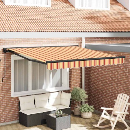 Toldo Retráctil Multicolor 300 x 250 cm Poliéster y metal en Toldos | Comprar online en Foru.es