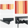 Toldo Retráctil Multicolor 300 x 250 cm Poliéster y metal en Toldos | Comprar online en Foru.es