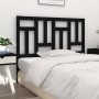 Cabecero de cama madera maciza de pino negro 205,5x4x100 cm de vidaXL, Cabeceros y pies de cama - Ref: Foro24-818994, Precio:...