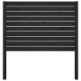 Cabecero de cama madera maciza de pino negro 81x4x100 cm de vidaXL, Cabeceros y pies de cama - Ref: Foro24-818999, Precio: 50...