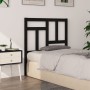 Cabecero de cama madera maciza de pino negro 95,5x4x100 cm de vidaXL, Cabeceros y pies de cama - Ref: Foro24-818954, Precio: ...
