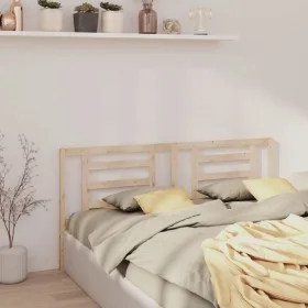 Cabecero de cama madera maciza de pino 166x4x100 cm de vidaXL, Cabeceros y pies de cama - Ref: Foro24-818830, Precio: 43,02 €...