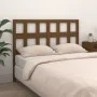 Honey brown solid pine wood bed headboard 205x4x100 cm by vidaXL, Headboards and footboards - Ref: Foro24-818943, Price: 41,0...