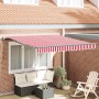 Toldo Retráctil Rojo y 300 x 250 cm Tela y Aluminio en Toldos | Comprar online en Foru.es