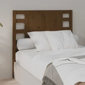 Solid honey brown pine wood headboard 96x4x100 cm by vidaXL, Headboards and footboards - Ref: Foro24-818753, Price: 42,52 €, ...