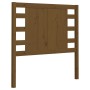 Cabecero madera maciza de pino marrón miel 96x4x100 cm de vidaXL, Cabeceros y pies de cama - Ref: Foro24-818753, Precio: 43,0...