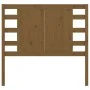 Cabecero madera maciza de pino marrón miel 96x4x100 cm de vidaXL, Cabeceros y pies de cama - Ref: Foro24-818753, Precio: 42,5...