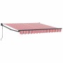 Toldo Retráctil Rojo y 300 x 250 cm Poliéster y Aluminio en Toldos | Comprar online en Foru.es