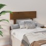 Cabecero de cama madera maciza de pino marrón miel 93,5x3x81 cm de vidaXL, Cabeceros y pies de cama - Ref: Foro24-819053, Pre...