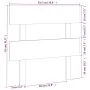 Bettkopfteil aus massivem Kiefernholz in Honigbraun, 93,5 x 3 x 81 cm von vidaXL, Kopf- und Fußteile - Ref: Foro24-819053, Pr...