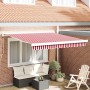 Toldo Retráctil Rojo y 300 x 250 cm Tela y Metal en Toldos | Comprar online en Foru.es