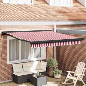 Toldo Rojo y 300 x 250 x 165 cm Poliéster y Aluminio en Toldos | Comprar online en Foru.es