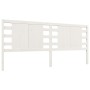 Cabecero madera maciza de pino blanco 126x4x100 cm de vidaXL, Cabeceros y pies de cama - Ref: Foro24-818761, Precio: 35,55 €,...