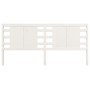 Cabecero madera maciza de pino blanco 126x4x100 cm de vidaXL, Cabeceros y pies de cama - Ref: Foro24-818761, Precio: 35,55 €,...