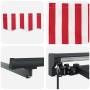Toldo Retráctil Manual Rojo y 300 x 250 cm Poliéster y metal en Toldos | Comprar online en Foru.es