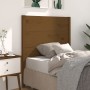 Cabecero madera maciza de pino marrón miel 81x4x100 cm de vidaXL, Cabeceros y pies de cama - Ref: Foro24-818698, Precio: 51,4...
