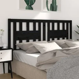 Cabecero madera maciza de pino negro 206x4x100 cm de vidaXL, Cabeceros y pies de cama - Ref: Foro24-818694, Precio: 36,91 €, ...