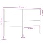 Cabecero madera maciza de pino negro 126x4x100 cm de vidaXL, Cabeceros y pies de cama - Ref: Foro24-818714, Precio: 39,13 €, ...